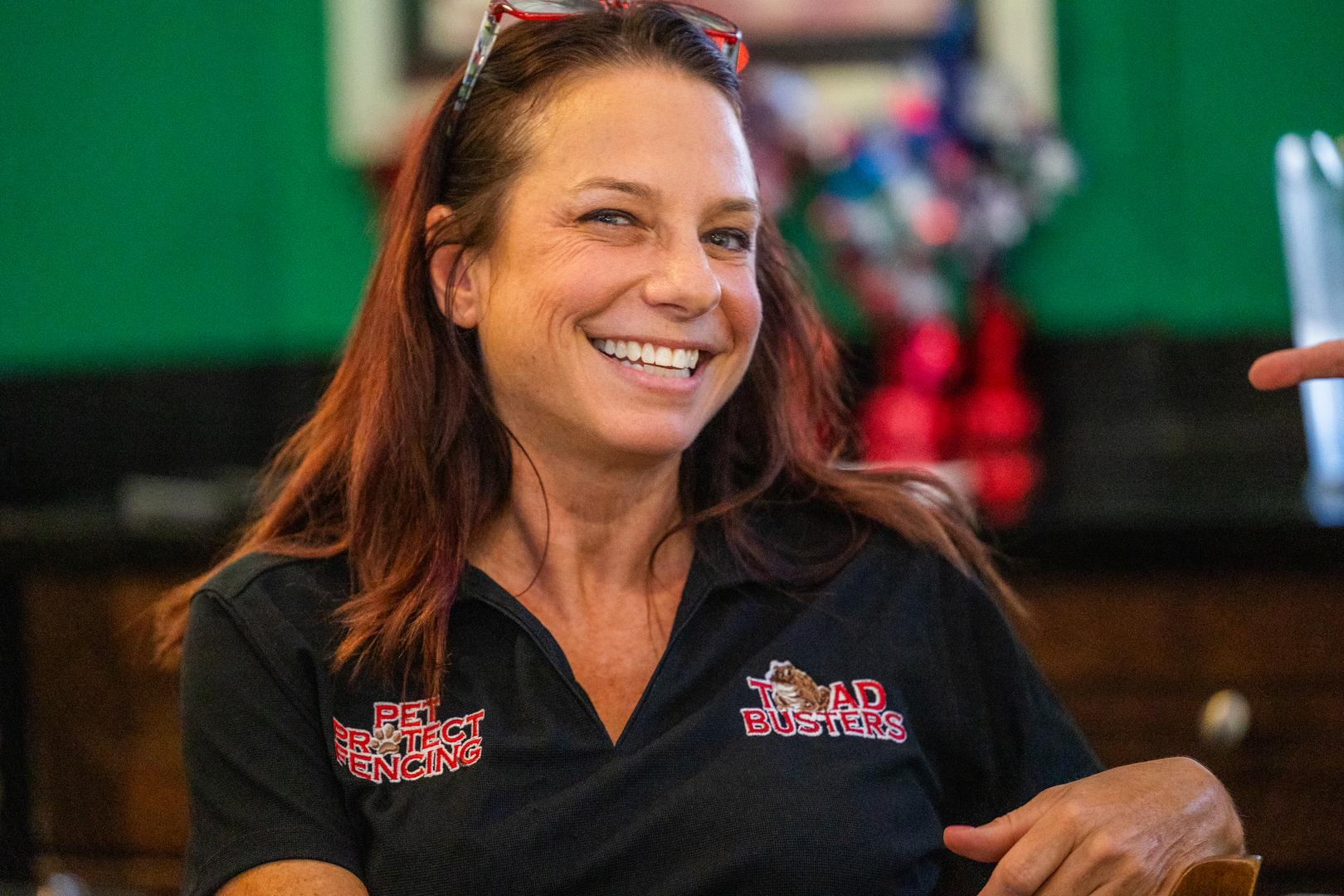 Jeannine Tilford, founder of Toad Busters USA and our key partner