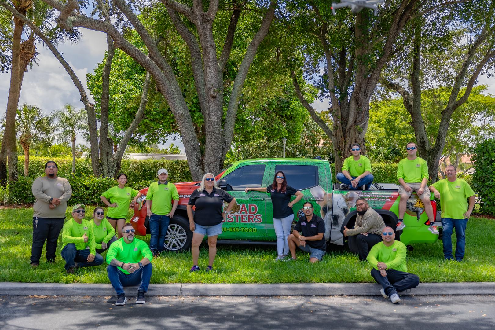 Toad Busters team with branded vehicle